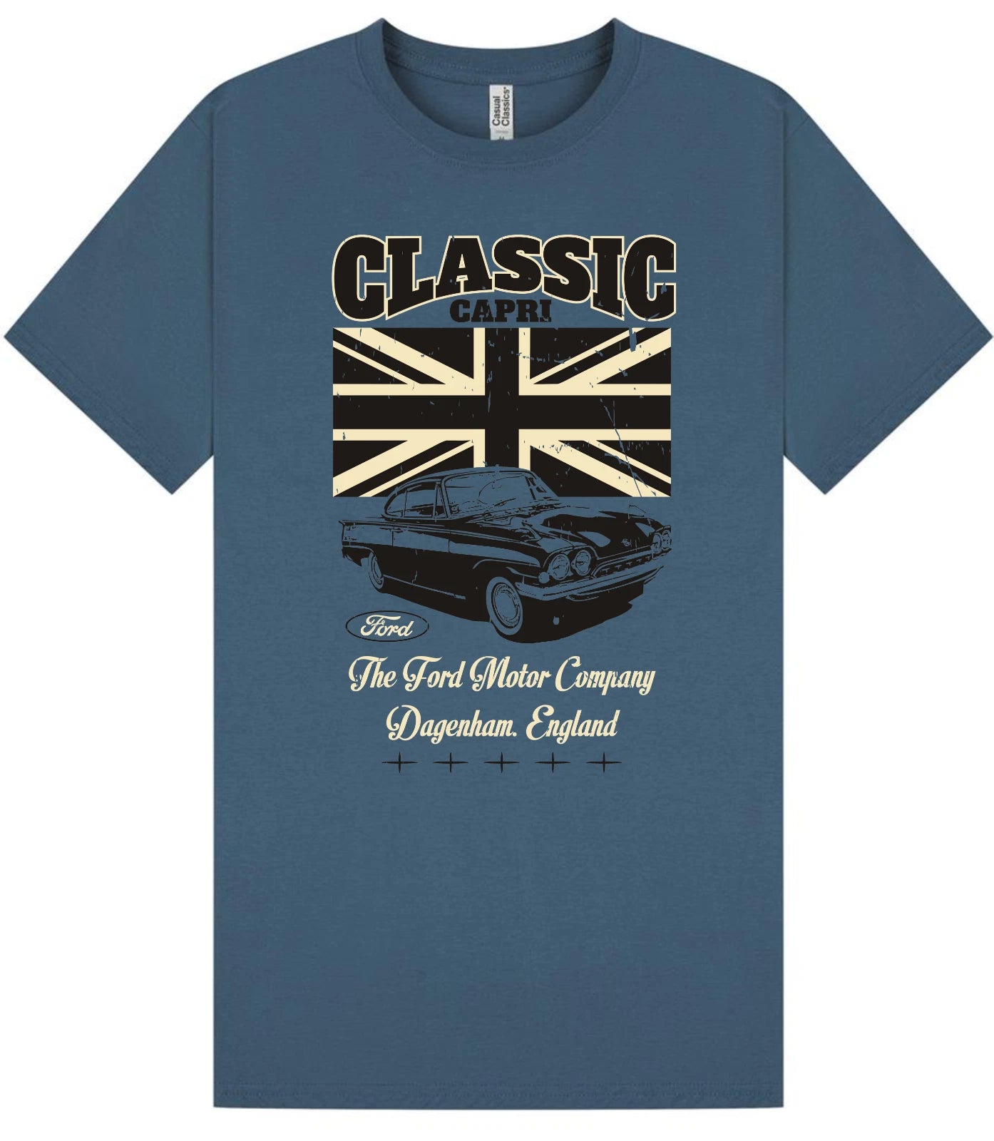 Classic Capri T Shirt Vinatge Style Design, Classic Car S - 5XL Size