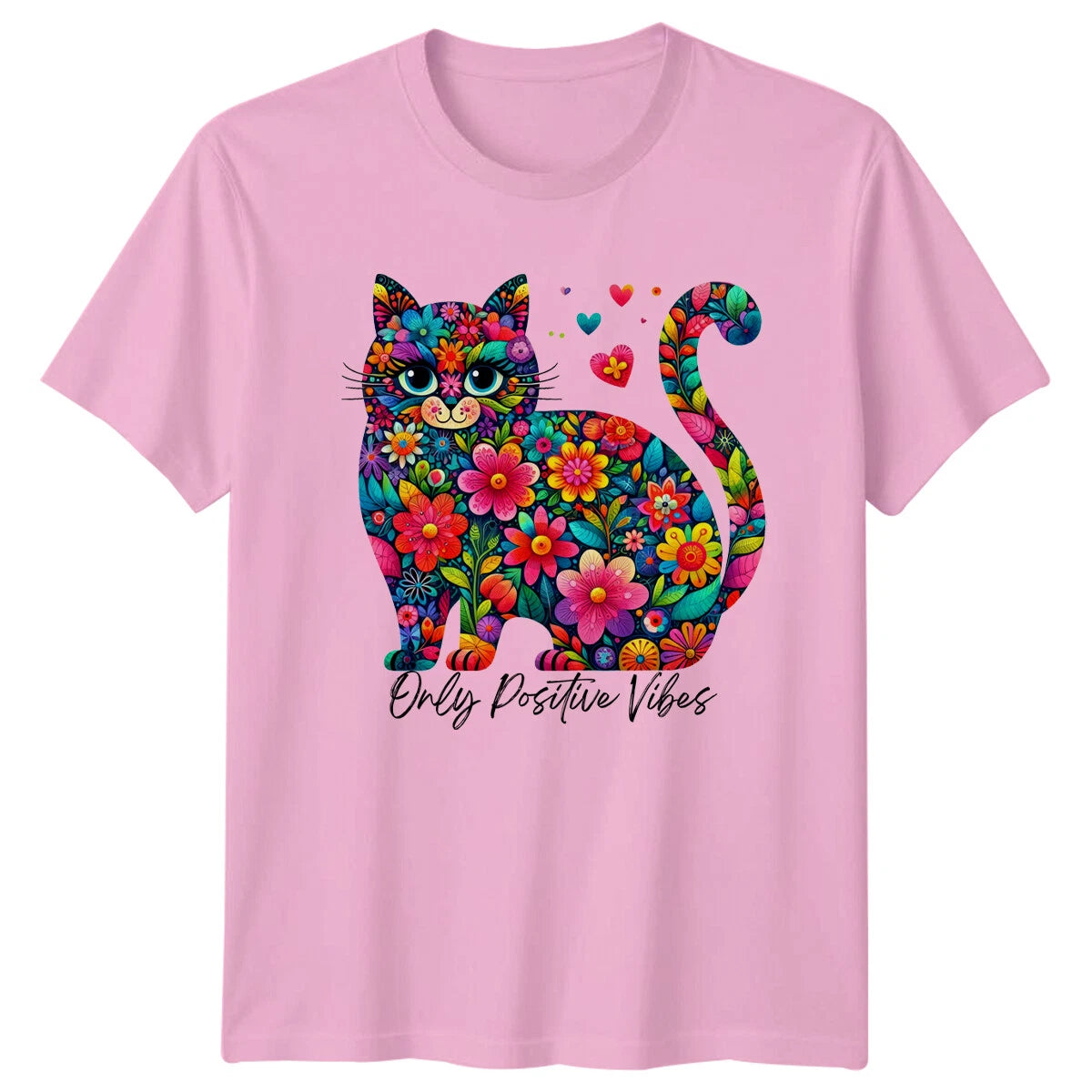 It's Fine I'm Fine Everything Is Fine Cat Lover Cartoon T-Shirt