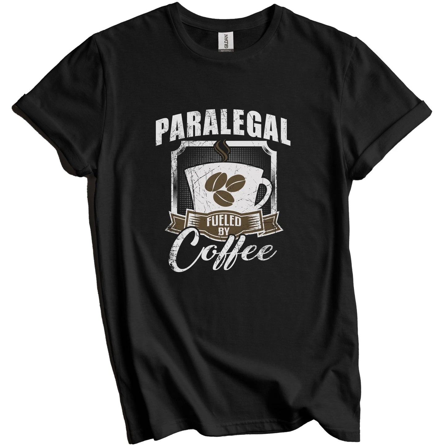 Paralegal Fueled By Coffee Funny T-Shirt Gift for Paralegal