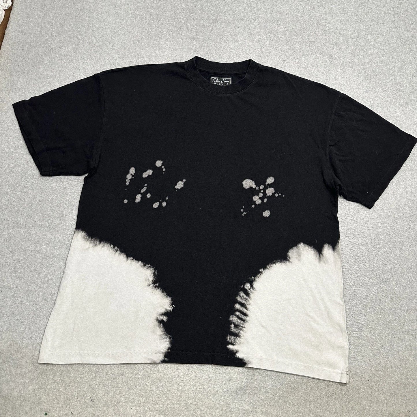 Darc Sport Wolves Shirt Mens XL Black Tie Dye Short Sleeve Oversized 416 Of 2000
