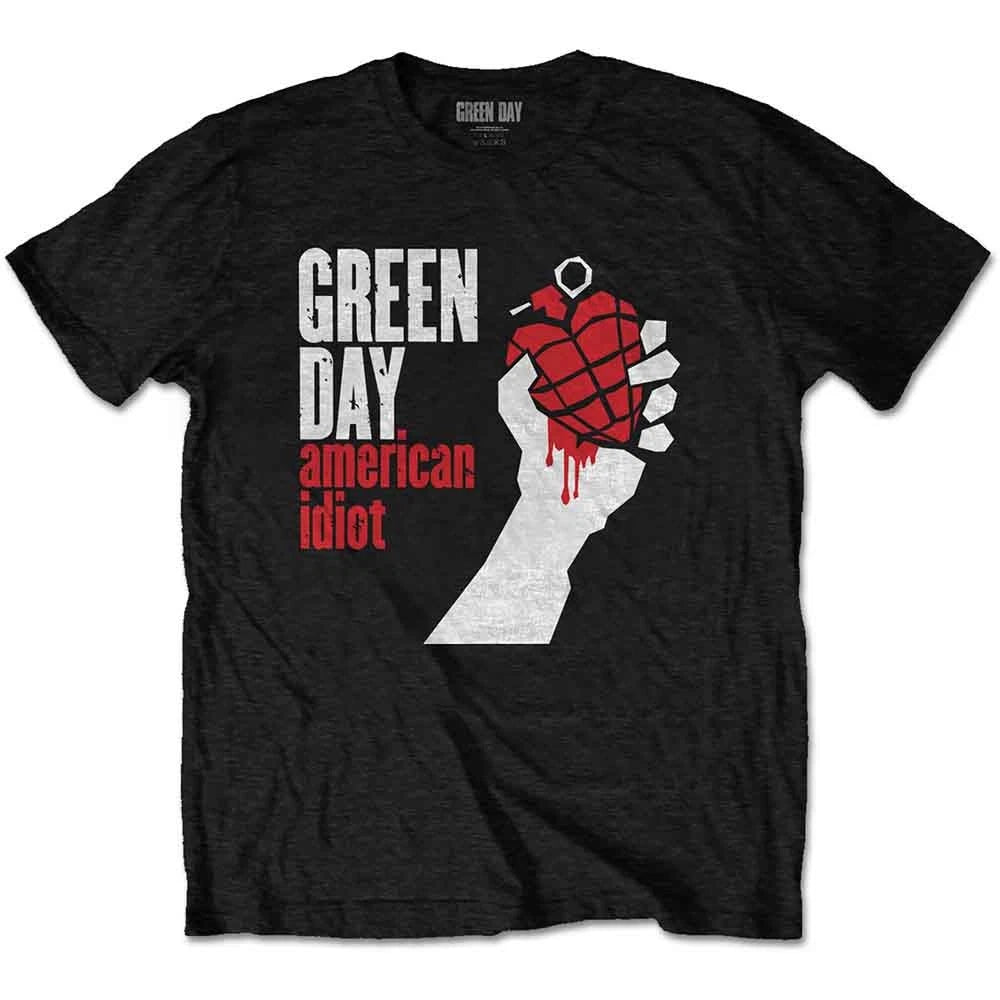 Green Day American Idiot T-Shirt Unisex Black New & Official Merchandise