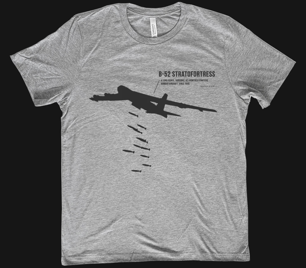 B52 Stratofortress Bomber, Airplane, Strategic Bomber HEATHER GRAY Soft t-shirt