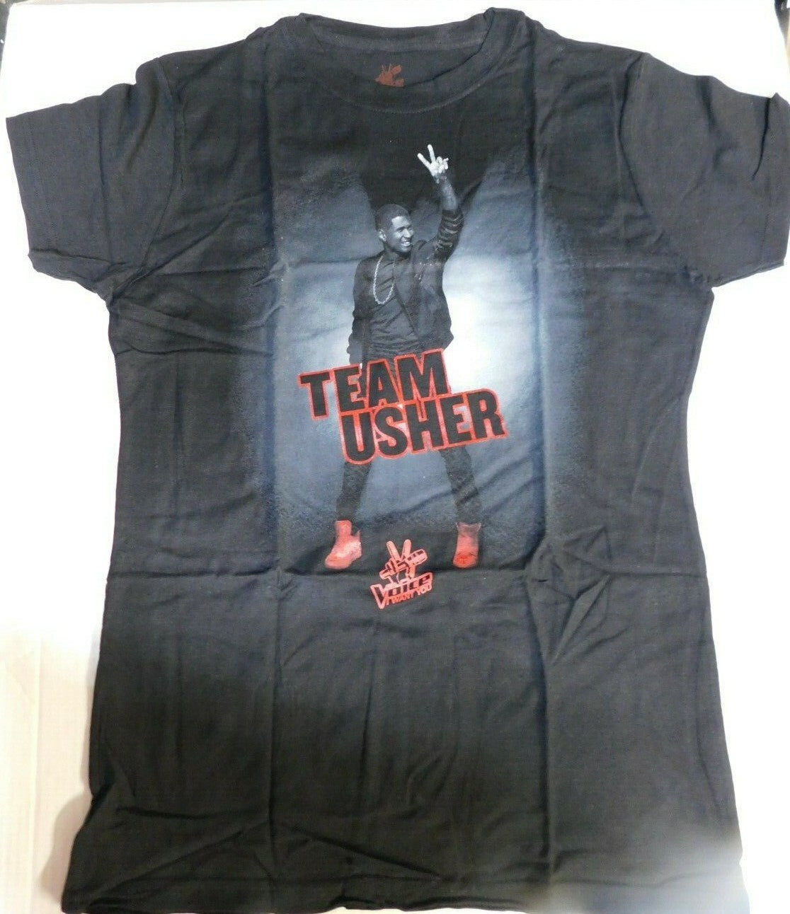 TEAM USHER The Voice-I Want You T-Shirt-X-large-Black