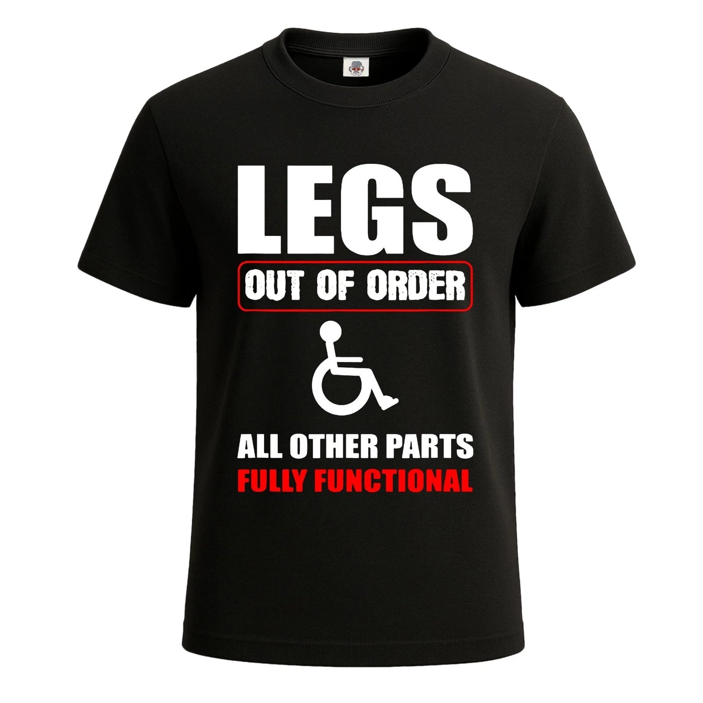 Legs Out Of Order Graphic Joke Men's T Shirt Joke Funny Novelty Party Tee Top