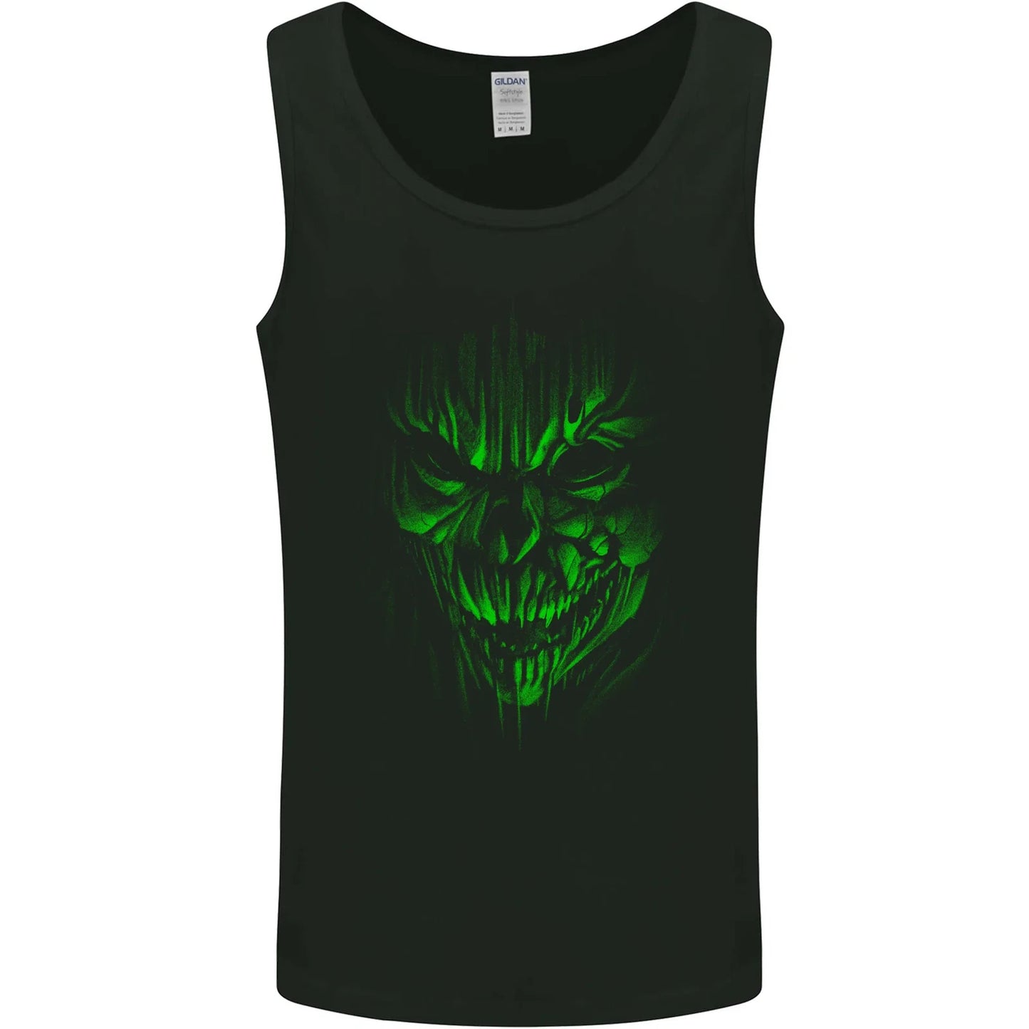 Demon Skull Devil Satan Grim Reaper Gothic Mens Vest Tank Top