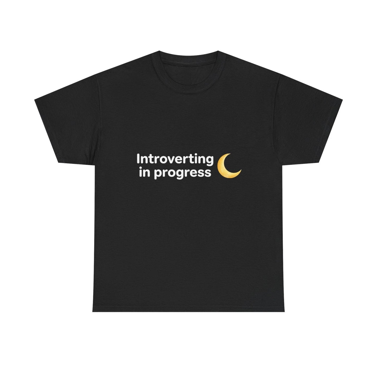 Introverting in Progress tee | Introvert Moon Graphic Shirt