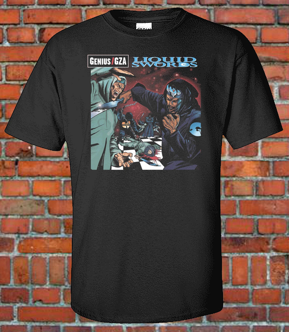 Genius / GZA Liquid Swards Cover Graphic T-Shirt