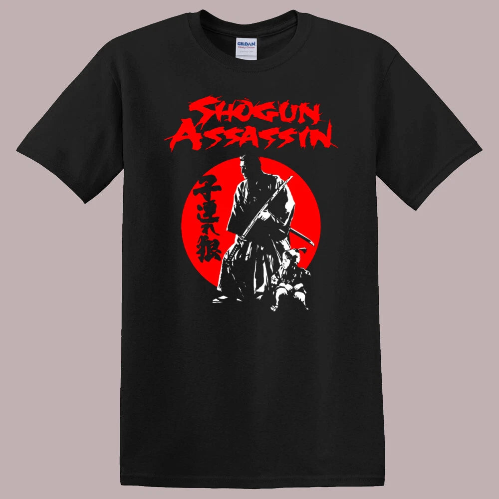 Shogun Assassin Movie Samurai Katana Sword Black Size S to 5XL