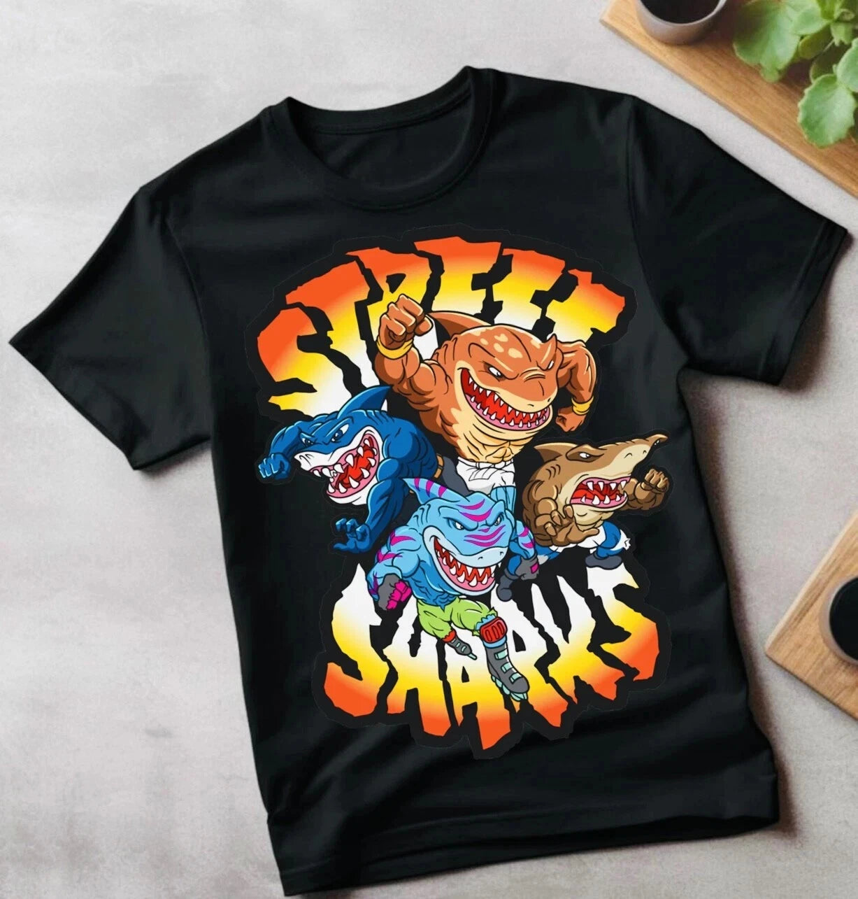 Shark warriors New Unisex T-shirt,street sharks,jawsome,biker mice from mars