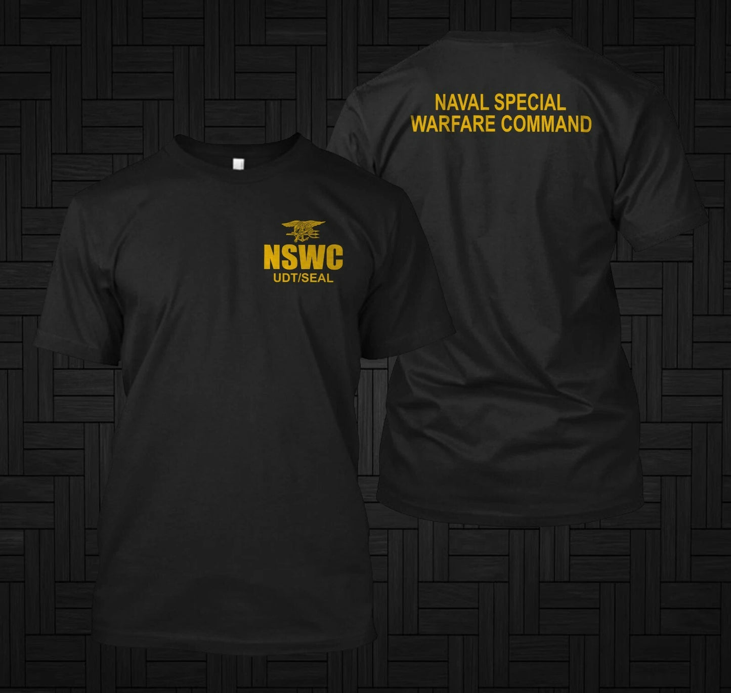 Navy SEAL BUD S NSWC UDT SEAL HELL WEEK BLUE- Custom front and back t-shirt tee