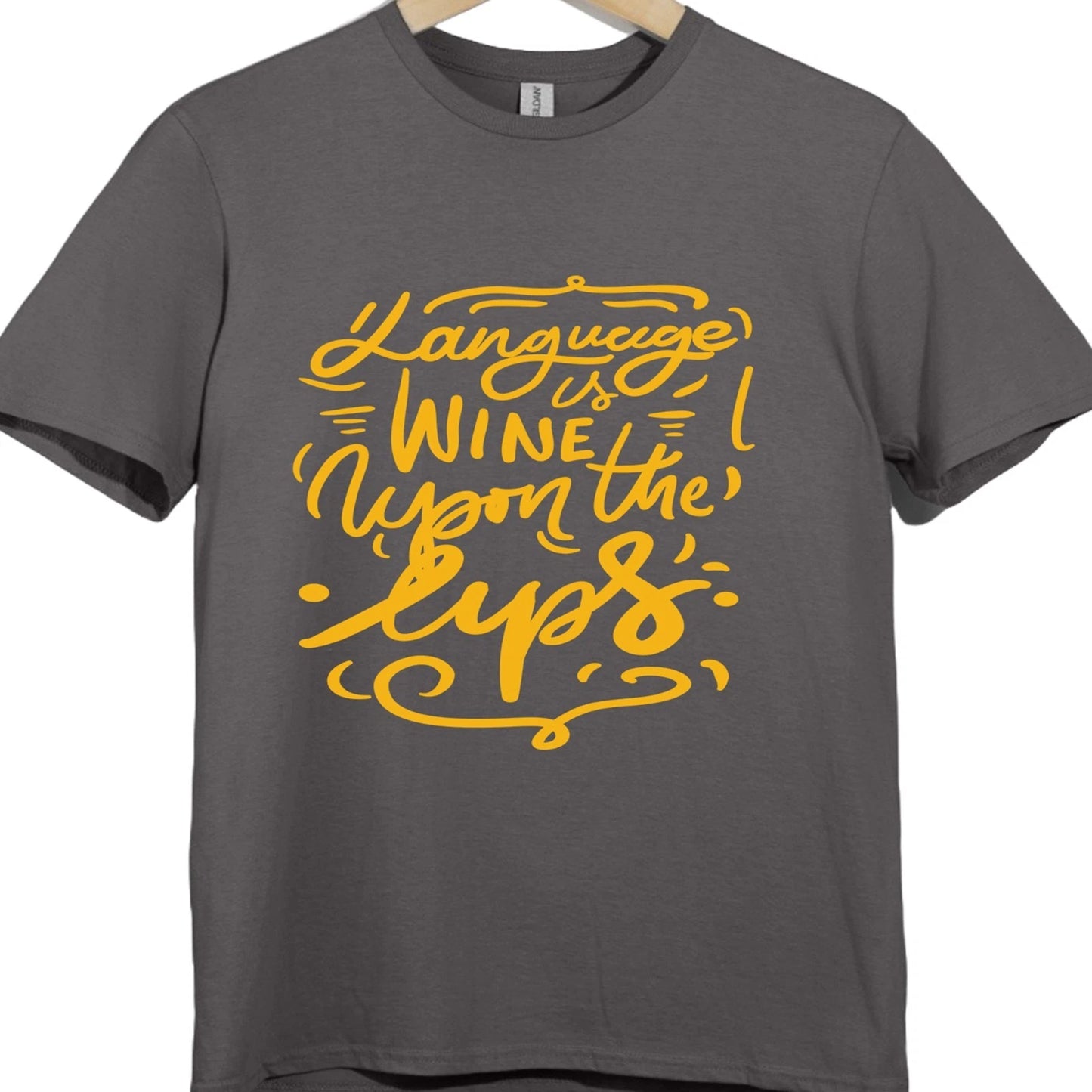 Wine Quote T Shirt Funny Typography Graphic Tee Wine Lover Humor Drinking Top