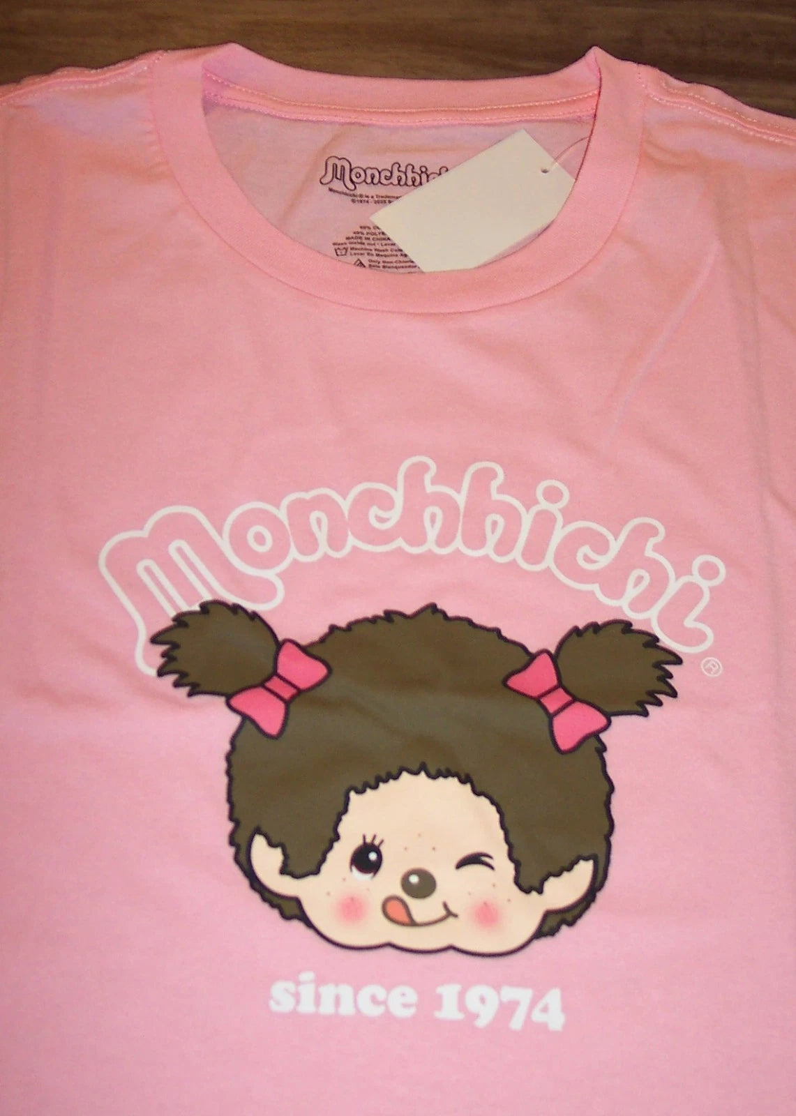 MONCHHICHI Monkey Since 1974 T-Shirt MENS XL NEW w/ TAG Pink