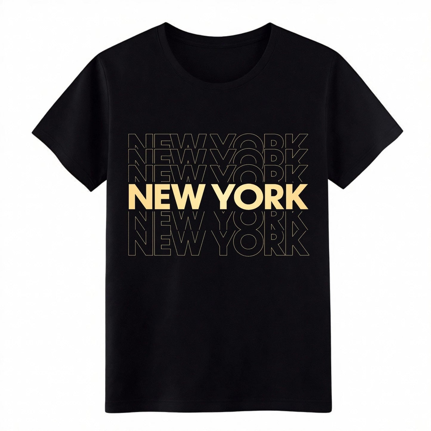 Unisex Retro Cotton Classic Fit Graphic Tee New York Casual Street Gift T-Shirt