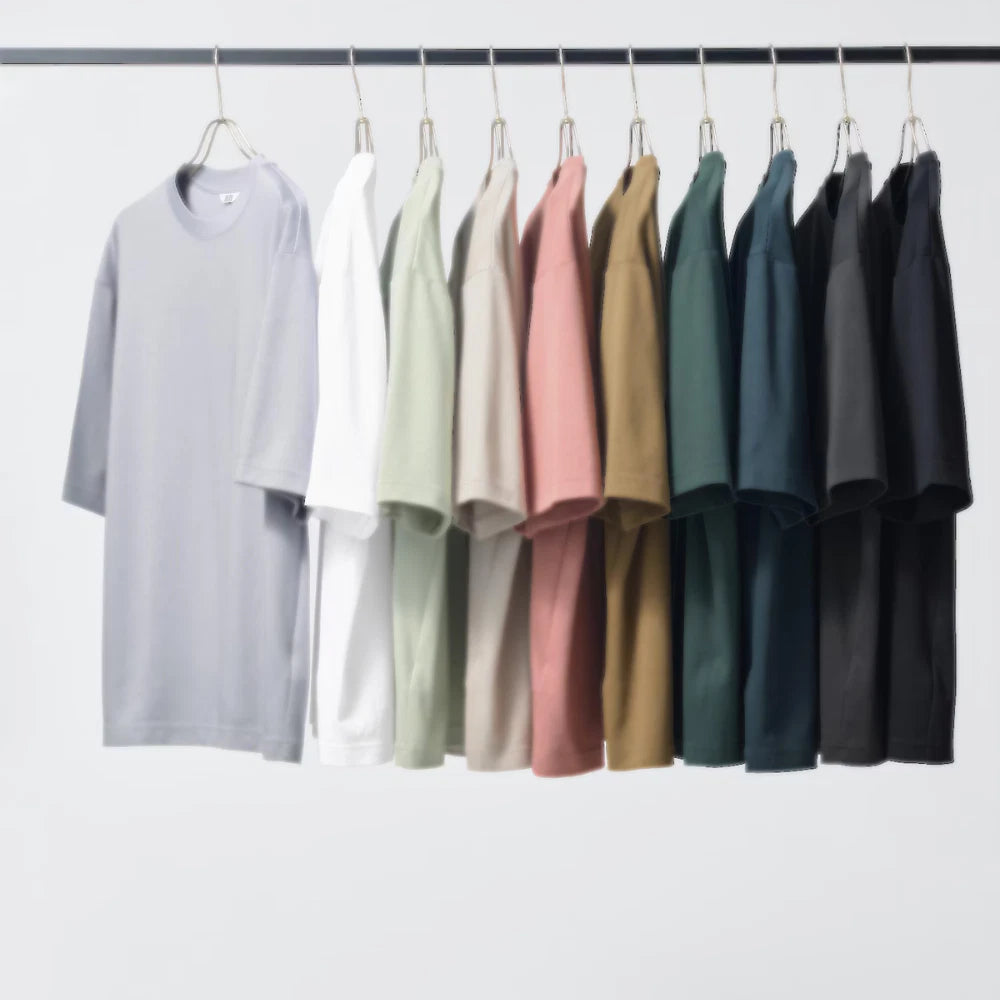 UNIQLO U AIRism Cotton Oversized Crew Neck Half-Sleeve T-Shirt XXS-3XL
