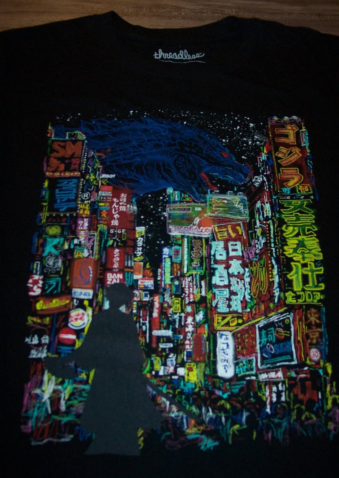 GODZILLA Kaiju City Pop Art T-Shirt MENS MEDIUM