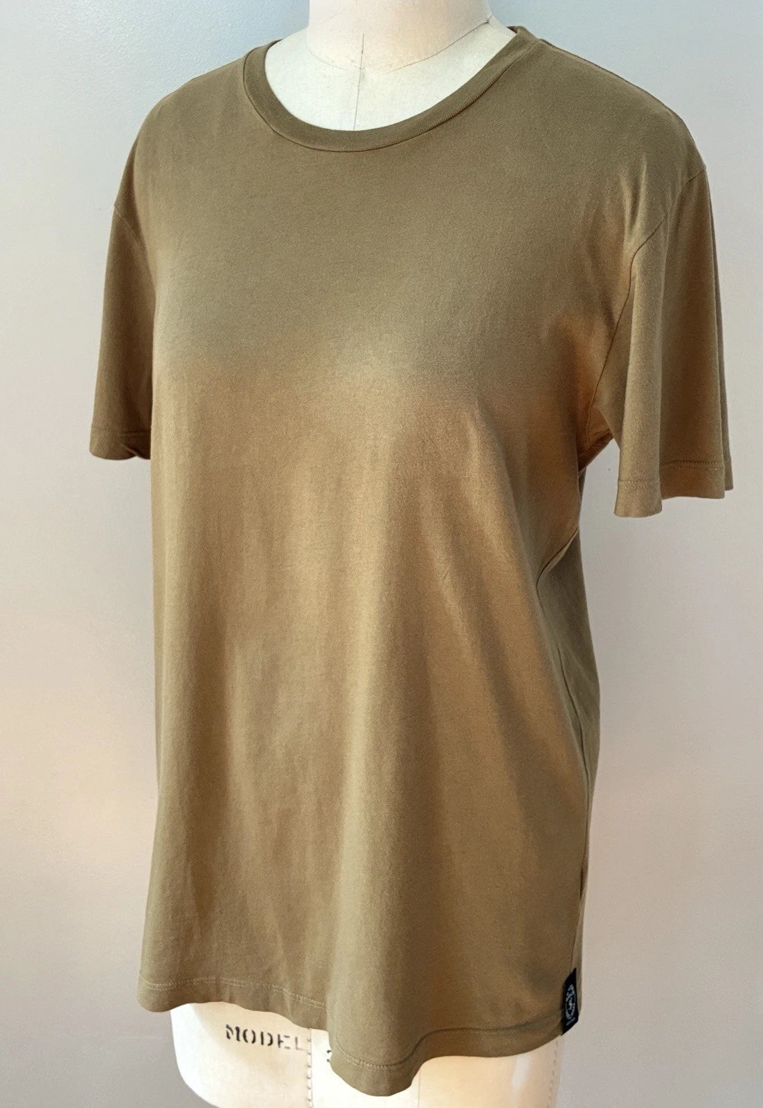 Todd Snyder Premium Jersey T-Shirt Medium Khaki Made USA Cotton