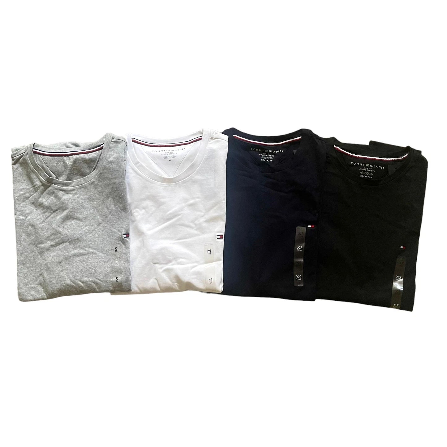 Tommy Hilfiger Men's Essential Stretch Cotton Slim Fit Long Sleeve T-shirt Tee