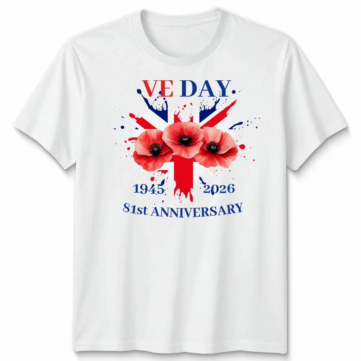 VE Day 81st Anniversary T-Shirt, UK Union Jack, WWII Remembrance, 1945 - 2026 #7