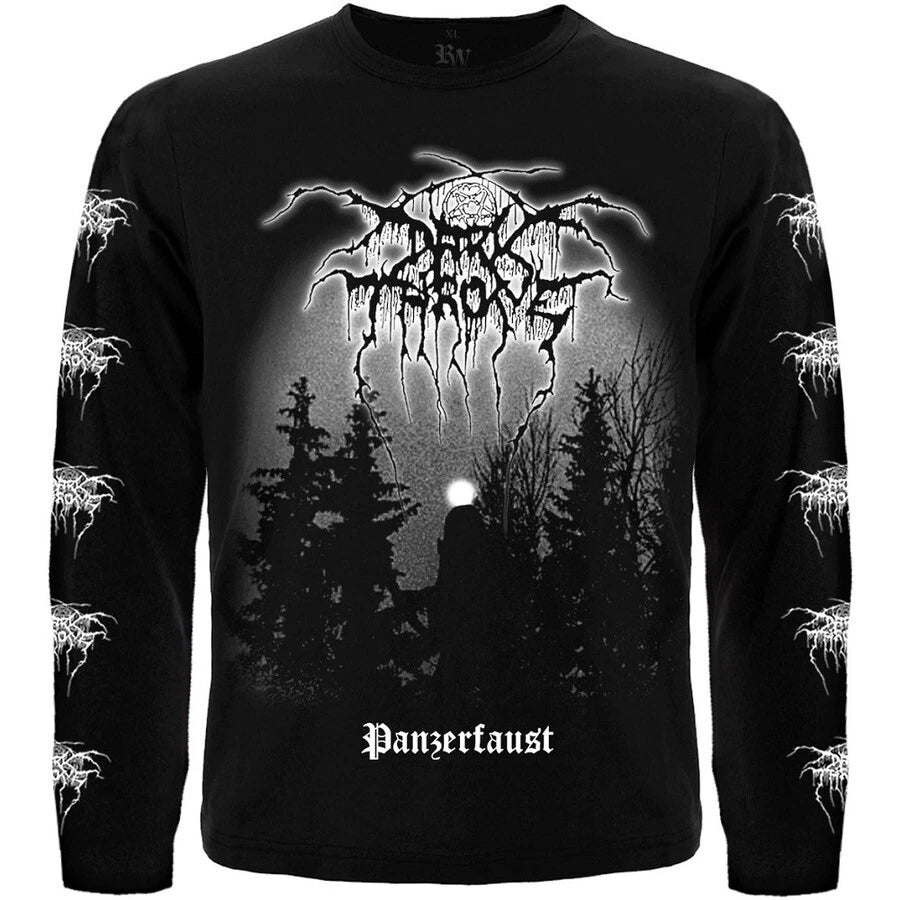 Darkthrone - Panzerfaust Long Sleeve Black T-Shirt bathory mayhem Dark throne