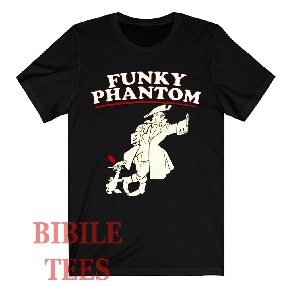 The Funky Phantom Cartoon Black Size S to 5XL