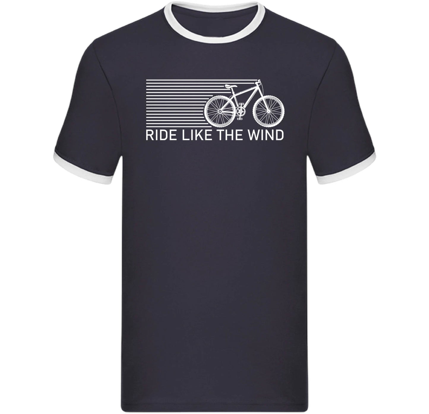 Ride Like the Wind Ringer T Shirt,Cycling Ringer shirt,Road cycling apparel Top