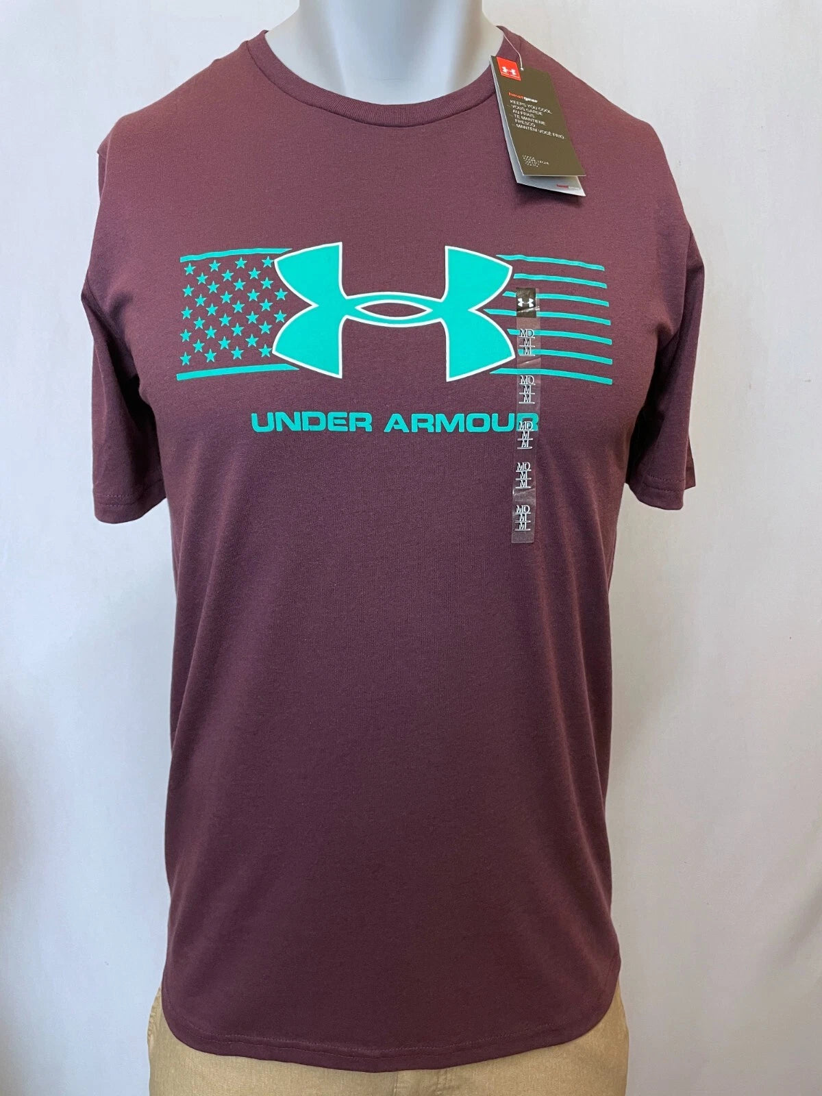 Under Armour Shirt Mens Small Medium Purple Pink Athletic Fit Soft