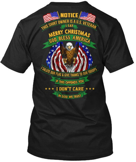 Us Veteran Vietnam Notice This Shirt Owner Is A T-Shirt Made in USA Size S-5XL