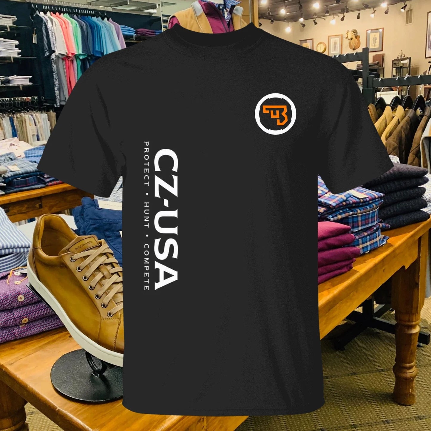 CZ Shadow USA Logo T-Shirt Funny USA Size S-5XL