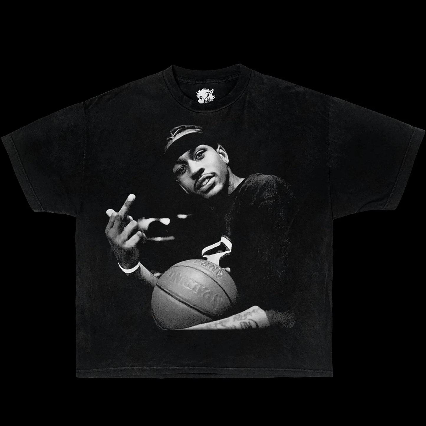 Iverson Finger Boxy Vintage Boxy Tee Shirt oversized t-shirt streetwear y2k