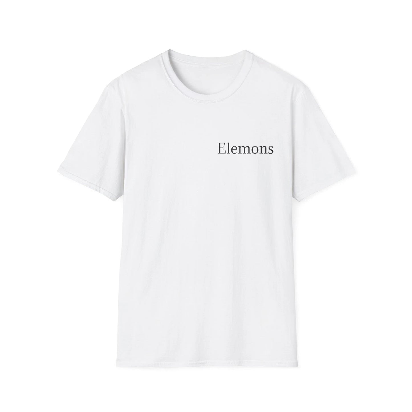 Minimalist 'Elements' Unisex Softstyle T-Shirt, Streetwear Tee, Gift for