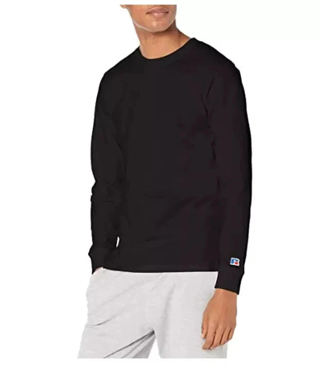 Russell Athletic Men's Super Soft Pure Cotton Midweight Long Sleeve Shirt - NWT!
