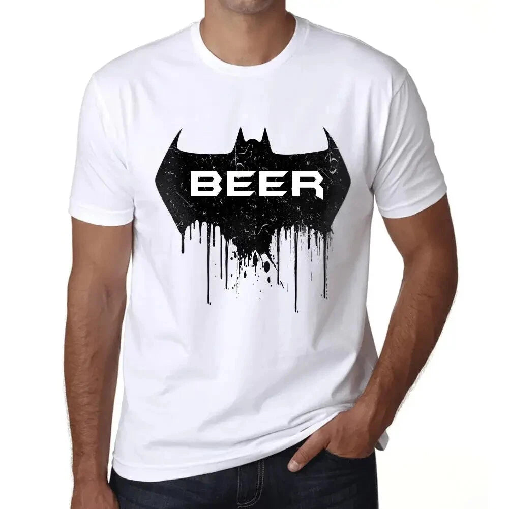 ULTRABASIC Men's Bat Beer T-Shirt Bat Beer T-Shirt Vintage