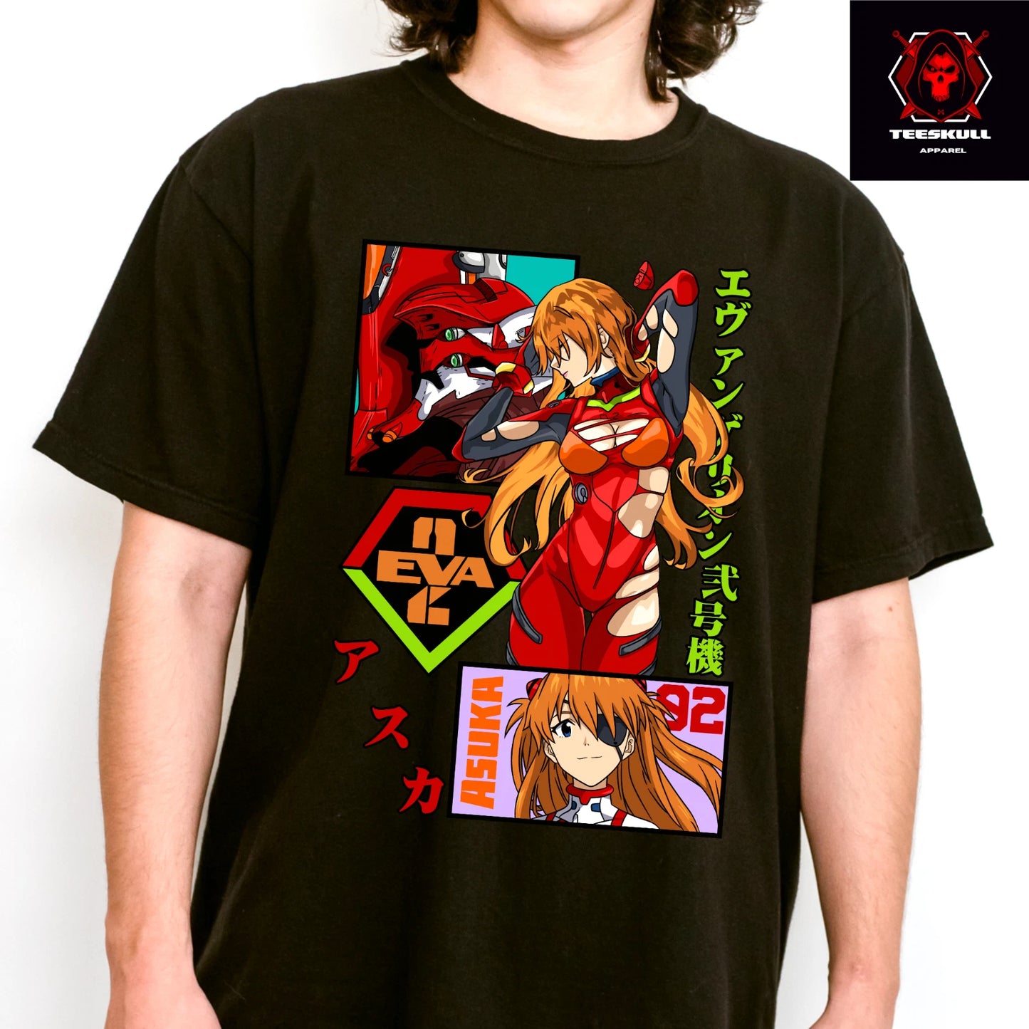 NEON GENESIS Asuka Langley Soryu Anime Character Unisex Premium T-Shirt ๐ฅ