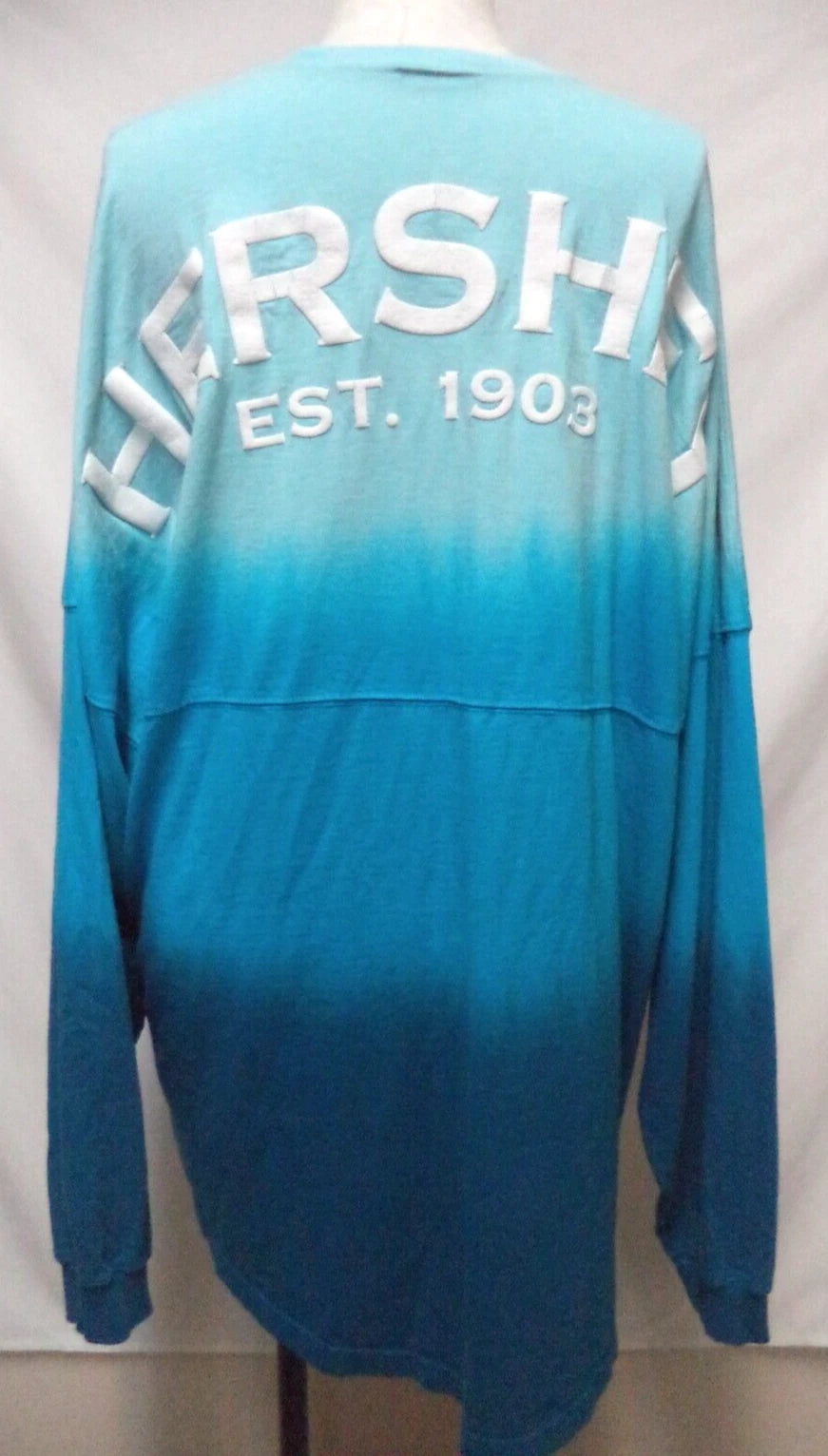 Hershey's Spirit long sleeve T-Shirt top blue tie dye Unisex Size Sz 2XL XXL