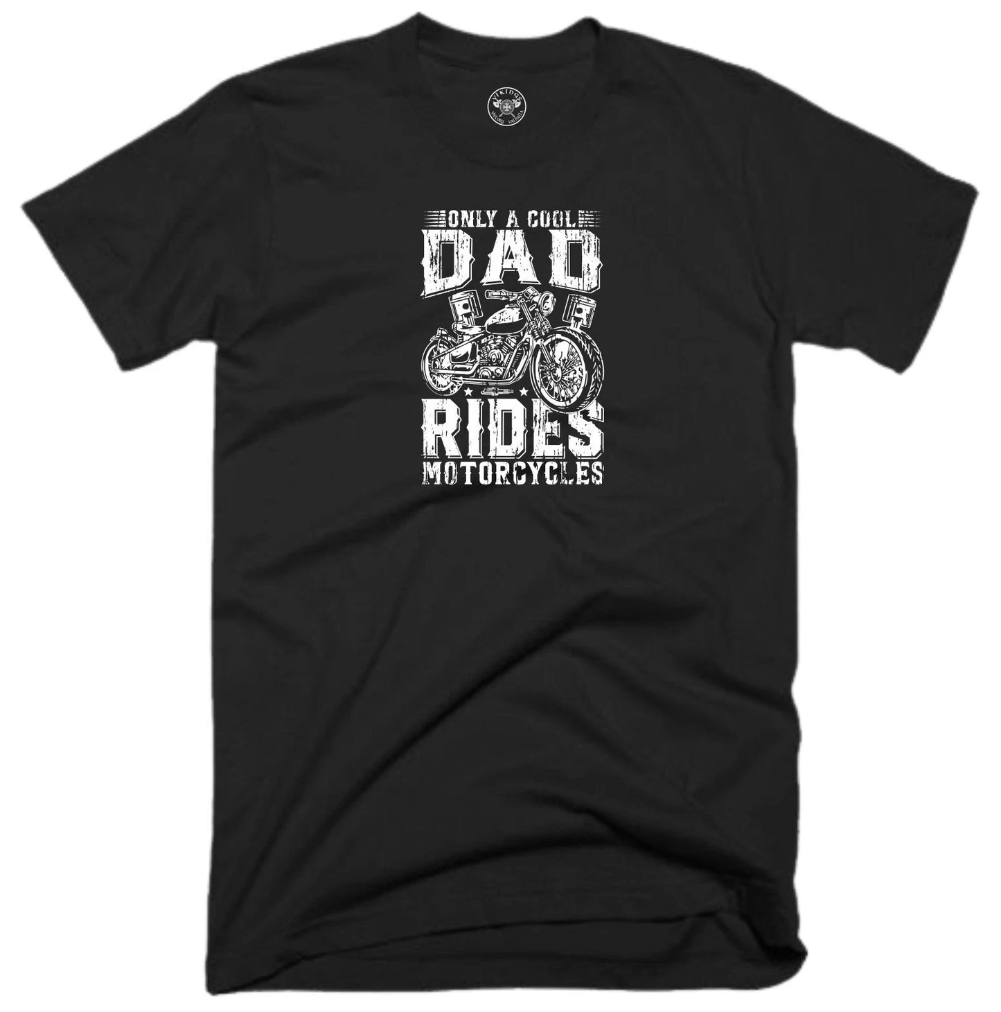 Cool Biker Dad T Shirt Casualwear Daddy Birthday Father's Day Fun Joke Gift Top