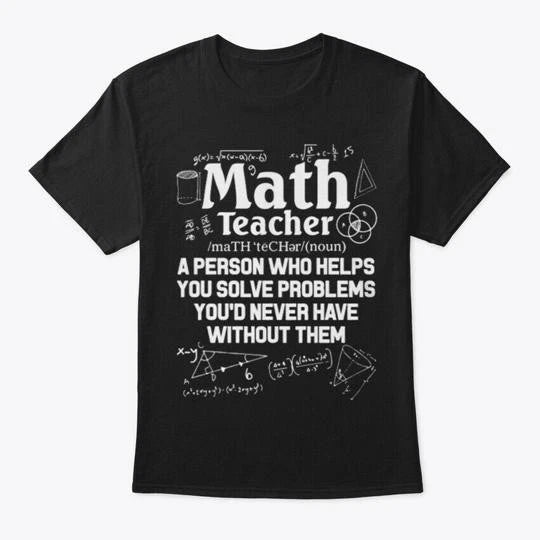 Funny Math Teacher Gift Def T-Shirt Made in the USA Size S to 5XL