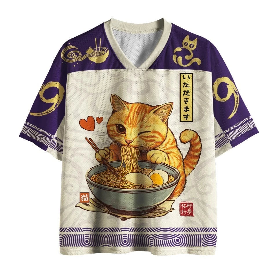 Vintage Neko Ramen Mesh Jersey