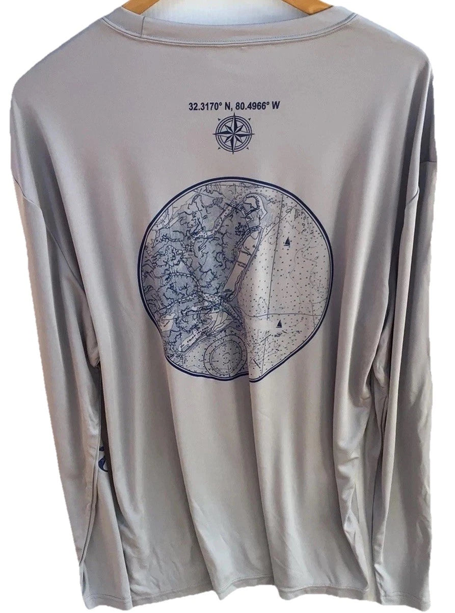 Long Sleeve Fishing Shirt,Microfiber,UPF Sun Protection,XL……A21.A
