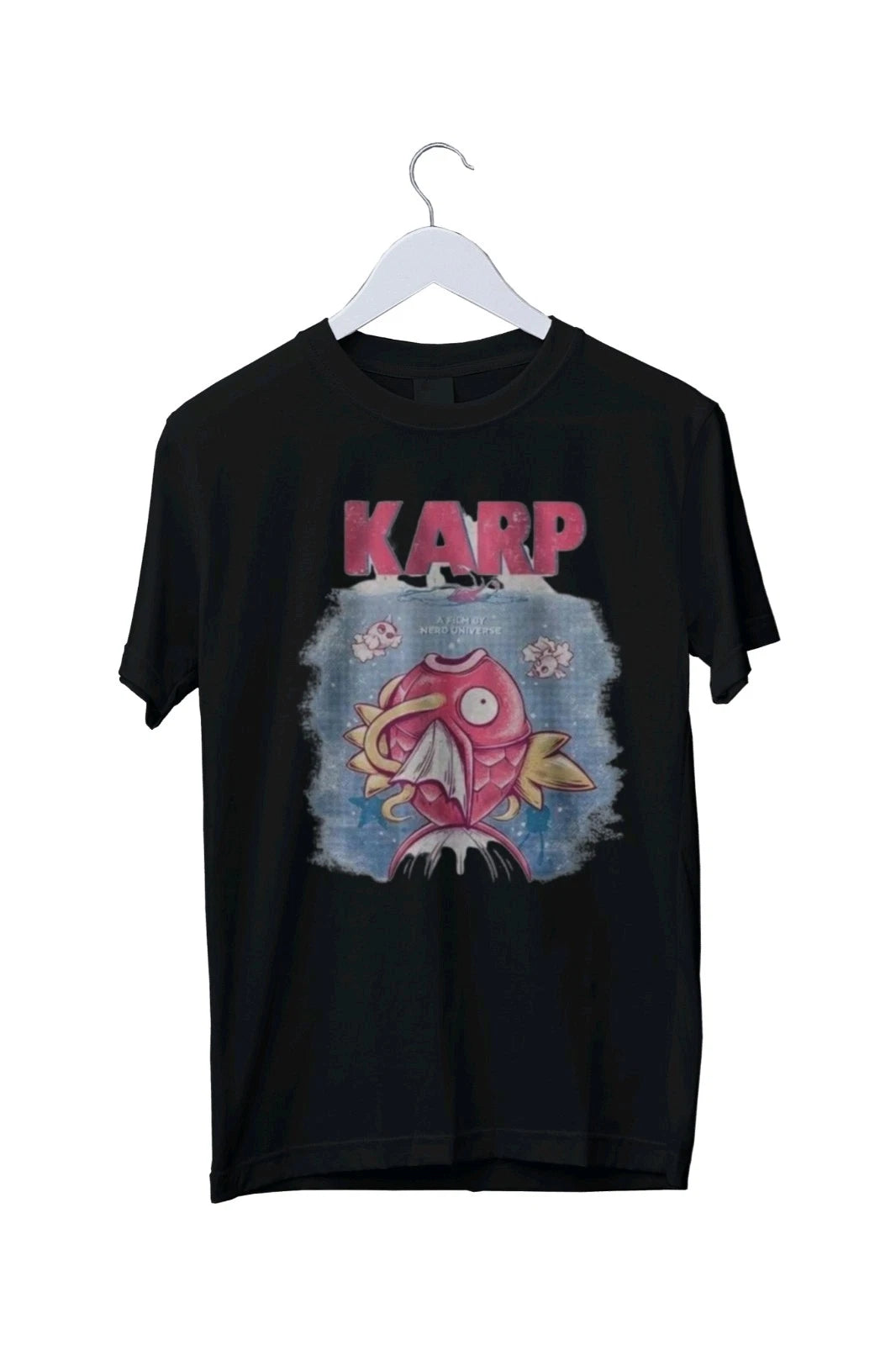 Jaws x Magikarp Graphic Print T-Shirt Unisex S M L XL 2 3 4 XL