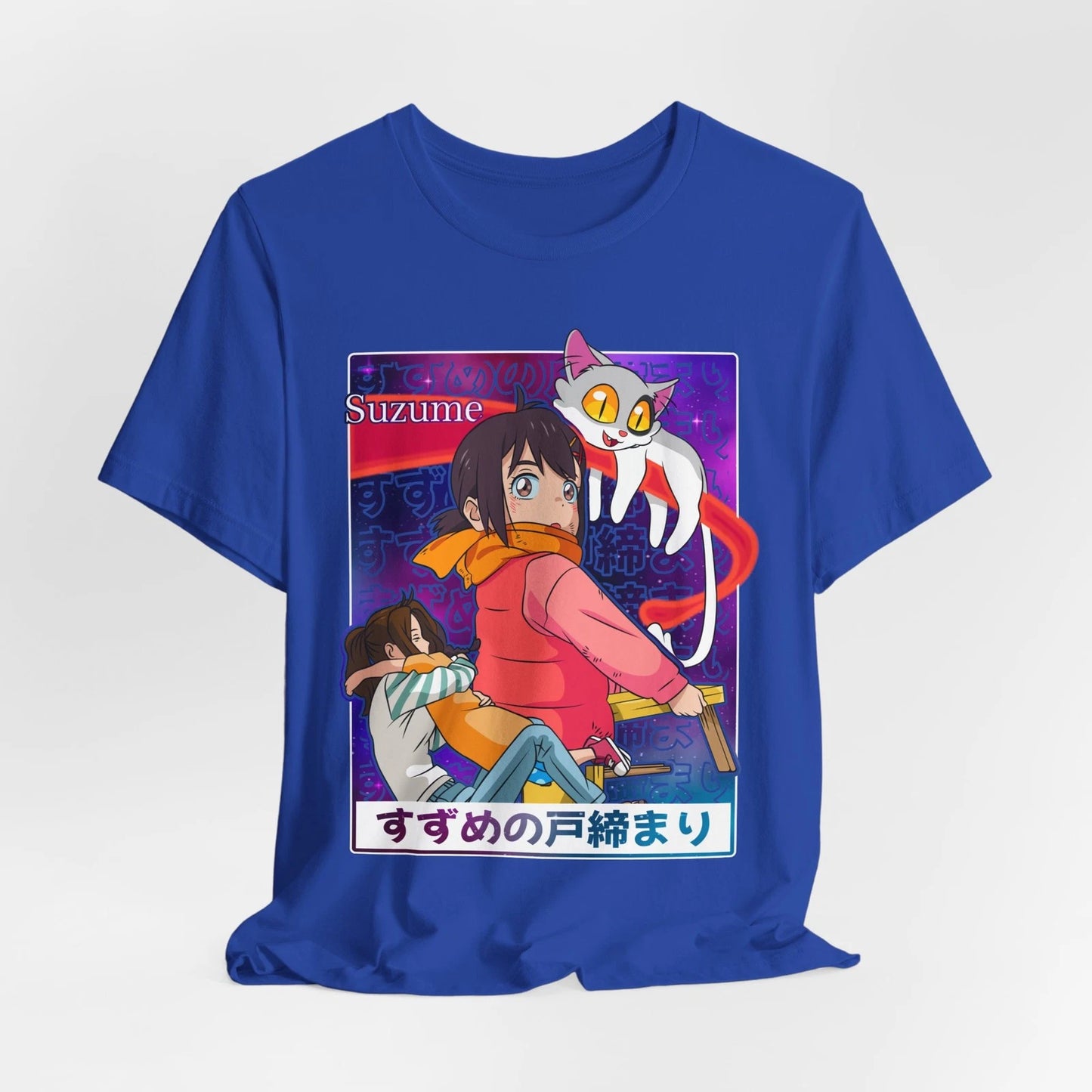 Suzume Anime Unisex Jersey Tee | Aesthetic Art Graphic Short Sleeve Shirt