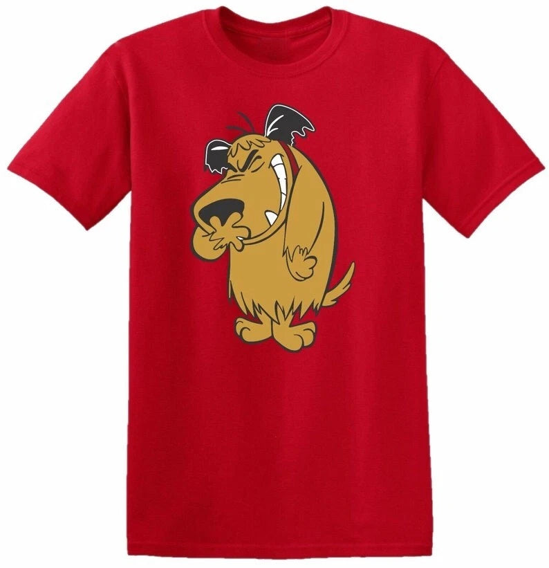 Muttley Dog T-Shirt Vintage Retro TV Series Mens Funny Cartoons T Shirt Soft Top