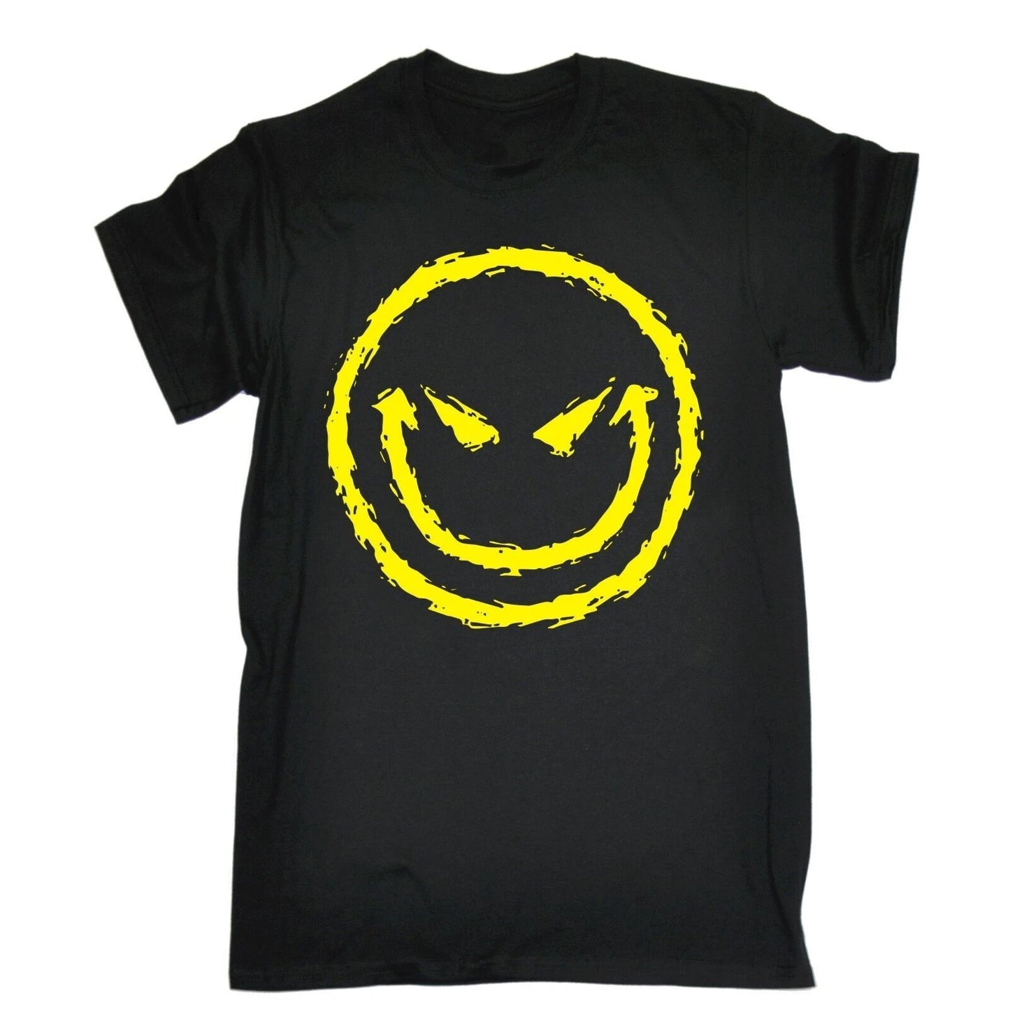RAVE SMILEY FACE - MENS UNISEX DJ T-SHIRT