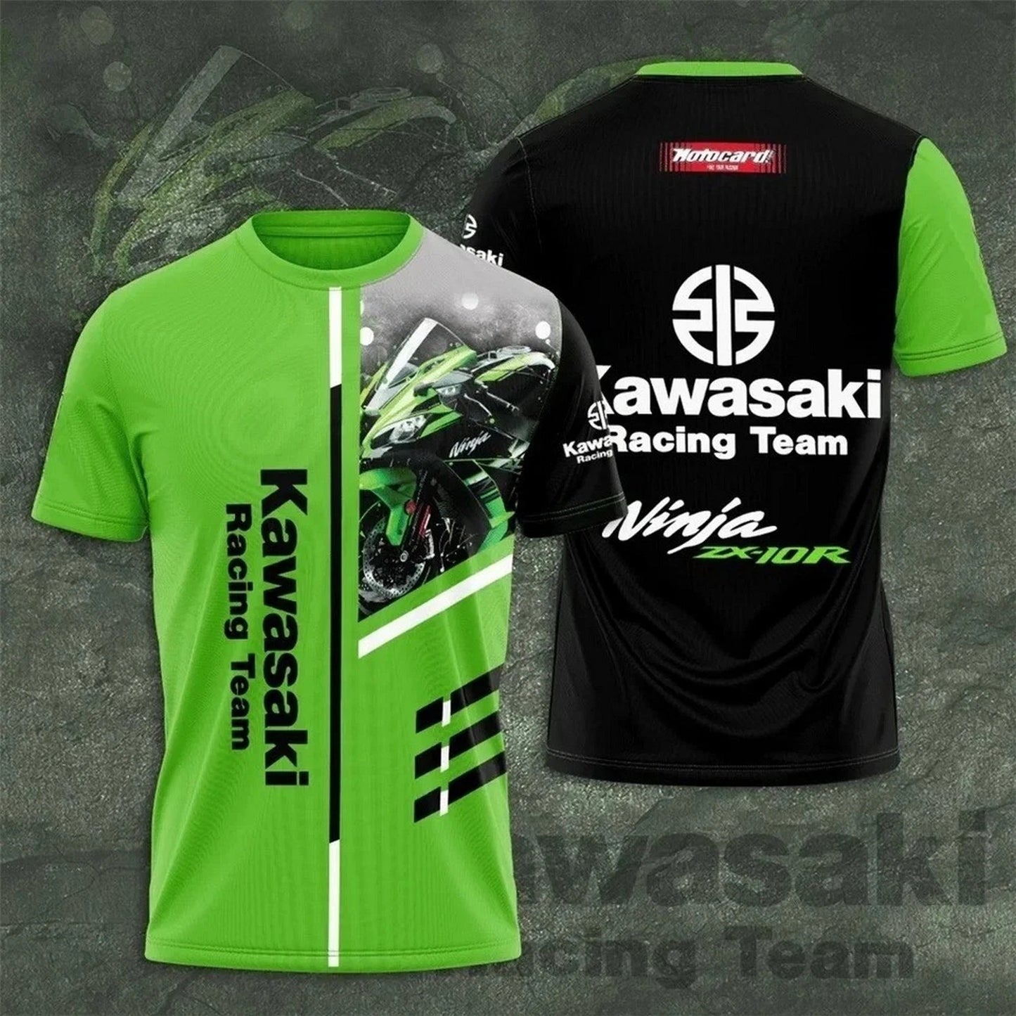Hot Sale Kawasaki Motorcycle Racing Team 3D T-Shirt Gift For Fan Size S To 5XL