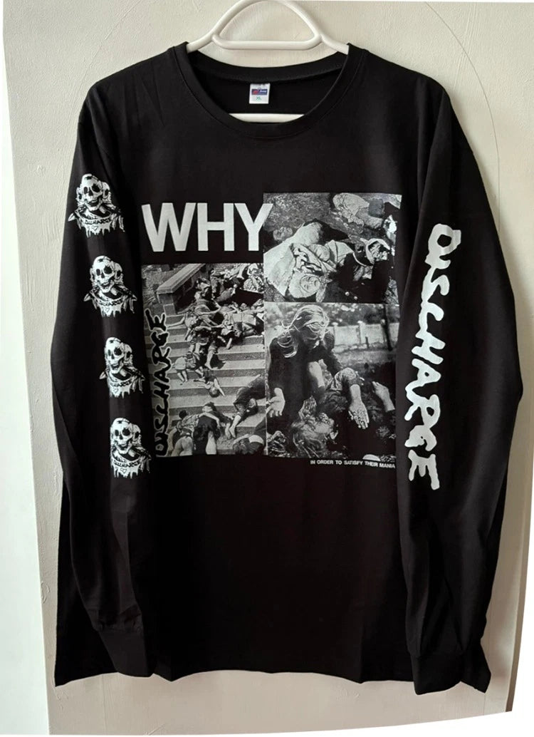 Discharge - Why – LONGSLEEVE Tshirt (D-Beat, Hardcore Punk)