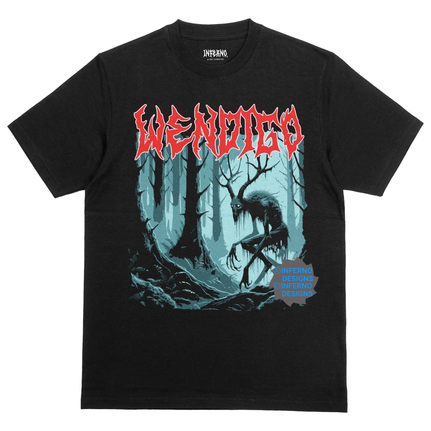 Wendigo Metal Shirt, Cryptids shirt, Horror Graphic, Metal, Goth, Grunge Shirt