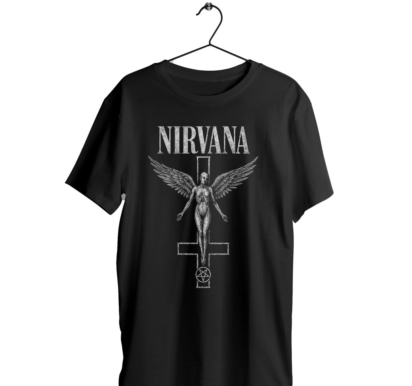 In Utero Black T-Shirt - breathable Polyester Grunge Alternative Rock Punk tee
