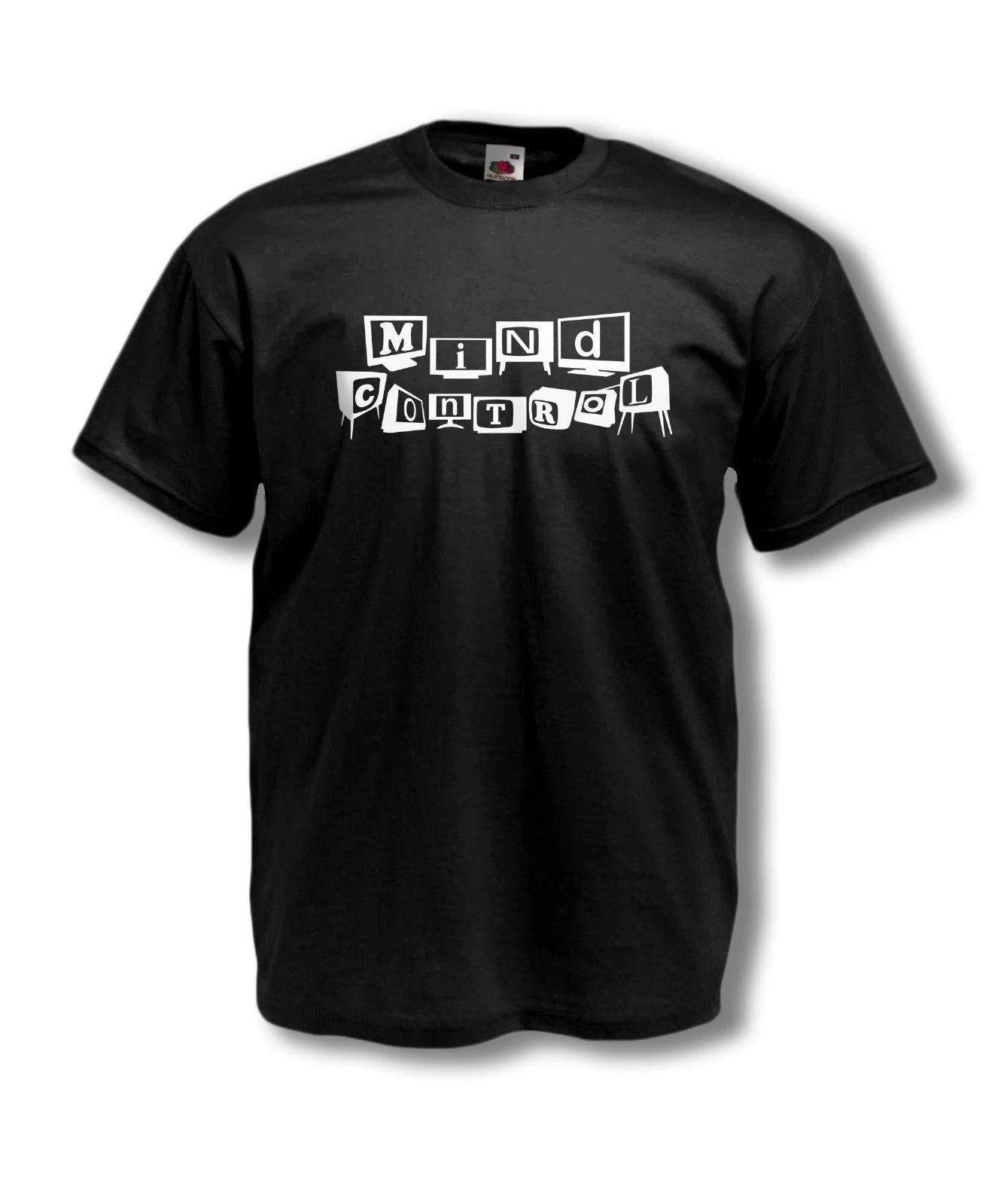 MIND CONTROL T SHIRT controversial TV mind control design FREE YOUR MIND