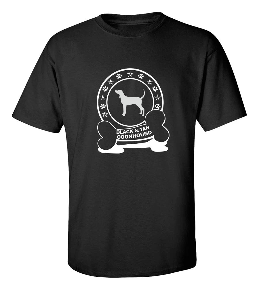 Black & Tan Coonhound T-Shirt Dog Lover Tee Apparel Gift Cotton Premium