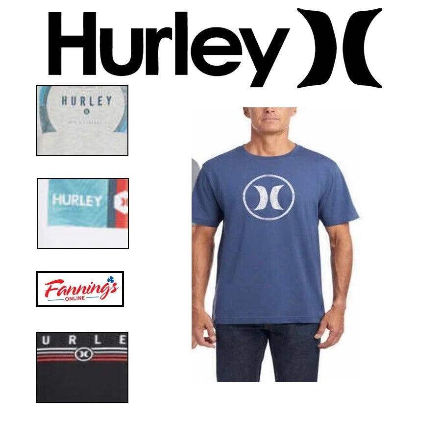 Hurley Men's Classic Soft Cotton Tee Shirt SINGLES | D42