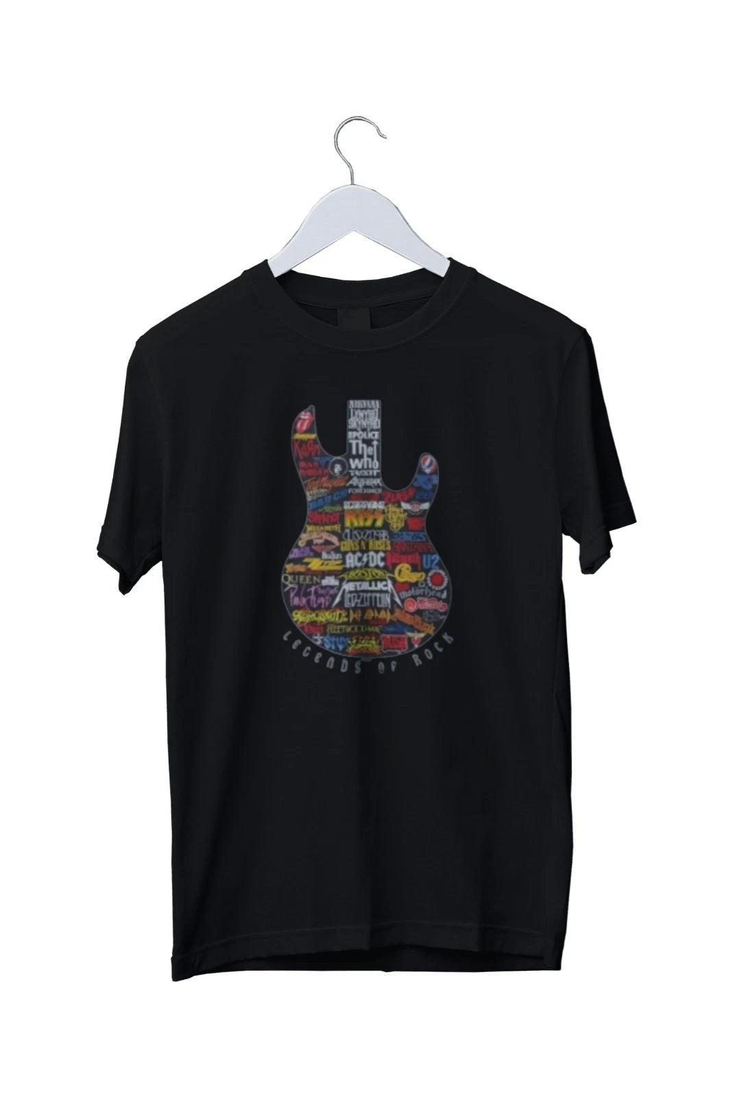 Legends Of Rock Guitar Vintage Graphic Print T-Shirt Mens S M L XL 2 3 4 XL